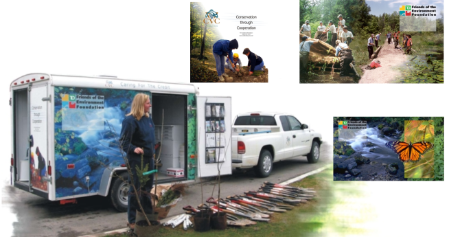 Event trailer designed for Credit Valley Conservation.