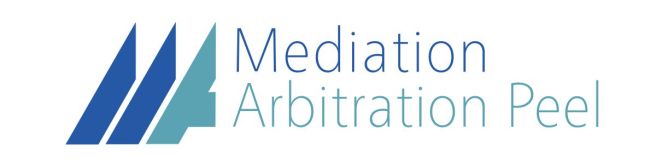 Neutral, clean logo developed to represent a group of general mediation arbitration lawyers in Peel Region